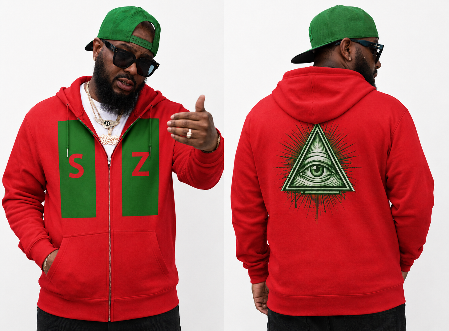 “The All CNI” M&M zip hoodie